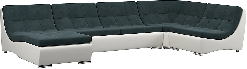 Модульный диван с оттоманкой  Монреаль-2 Индиго