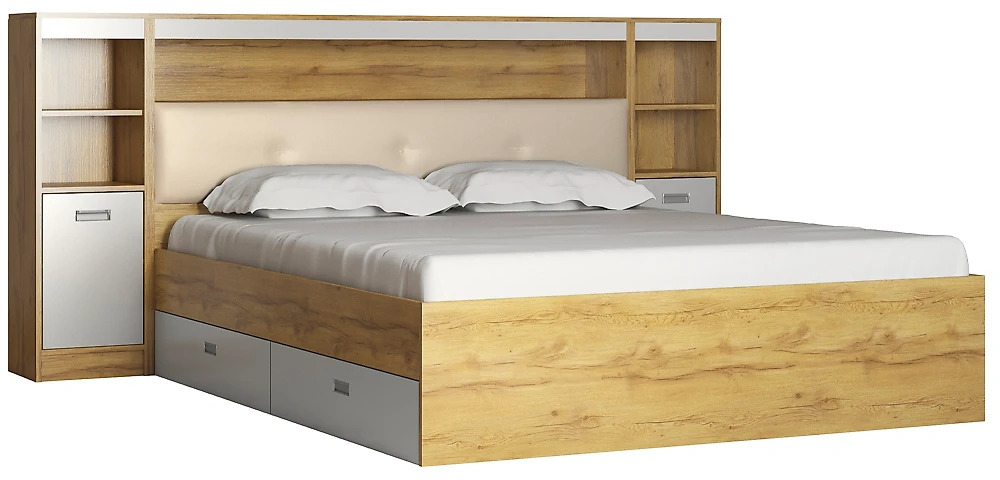 Кровать  Виктория-5-160 Дизайн-1