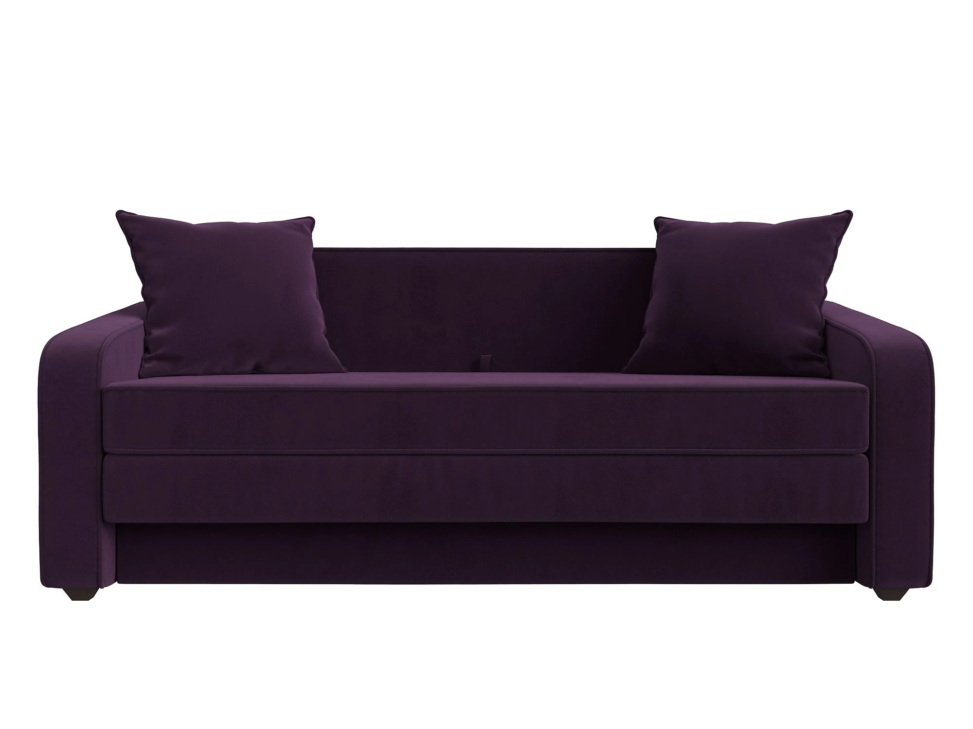 Фиолетовый диван аккордеон Лига-013 Плюш Дизайн 7
