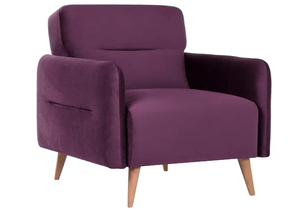 Фиолетовое кресло Хюгге Дизайн 4