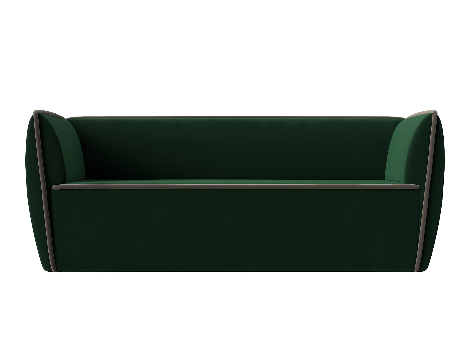 Тканевый прямой диван Бергамо-3 Плюш Дизайн 8