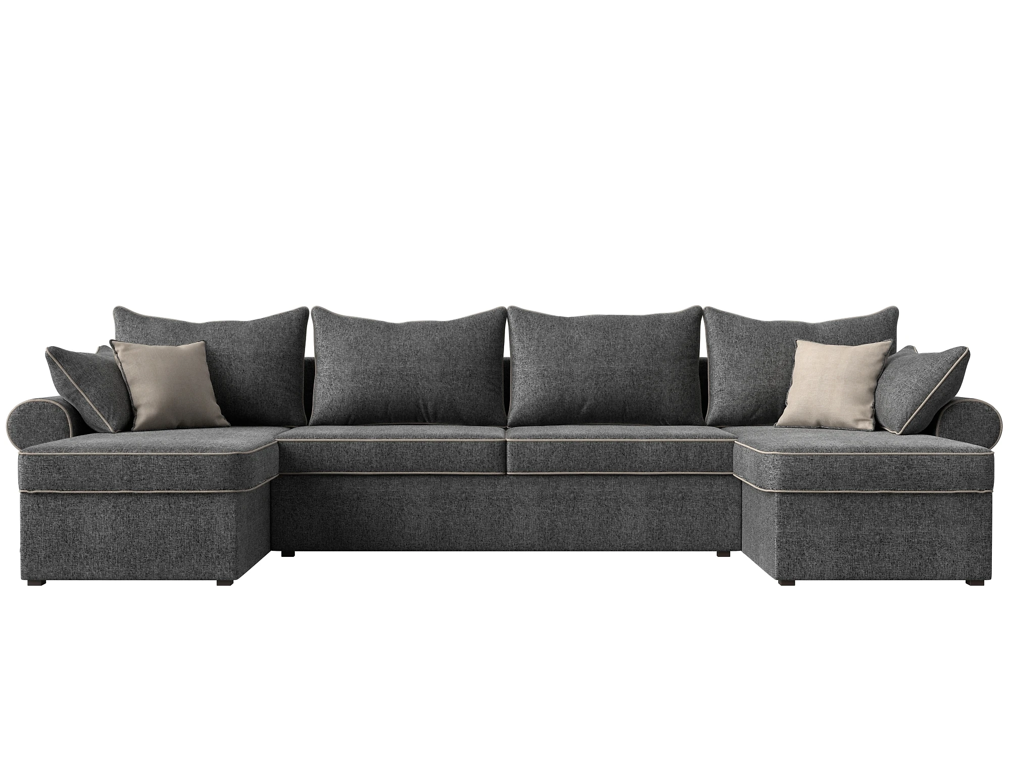  угловой диван из рогожки Элис-П Кантри Дизайн 3