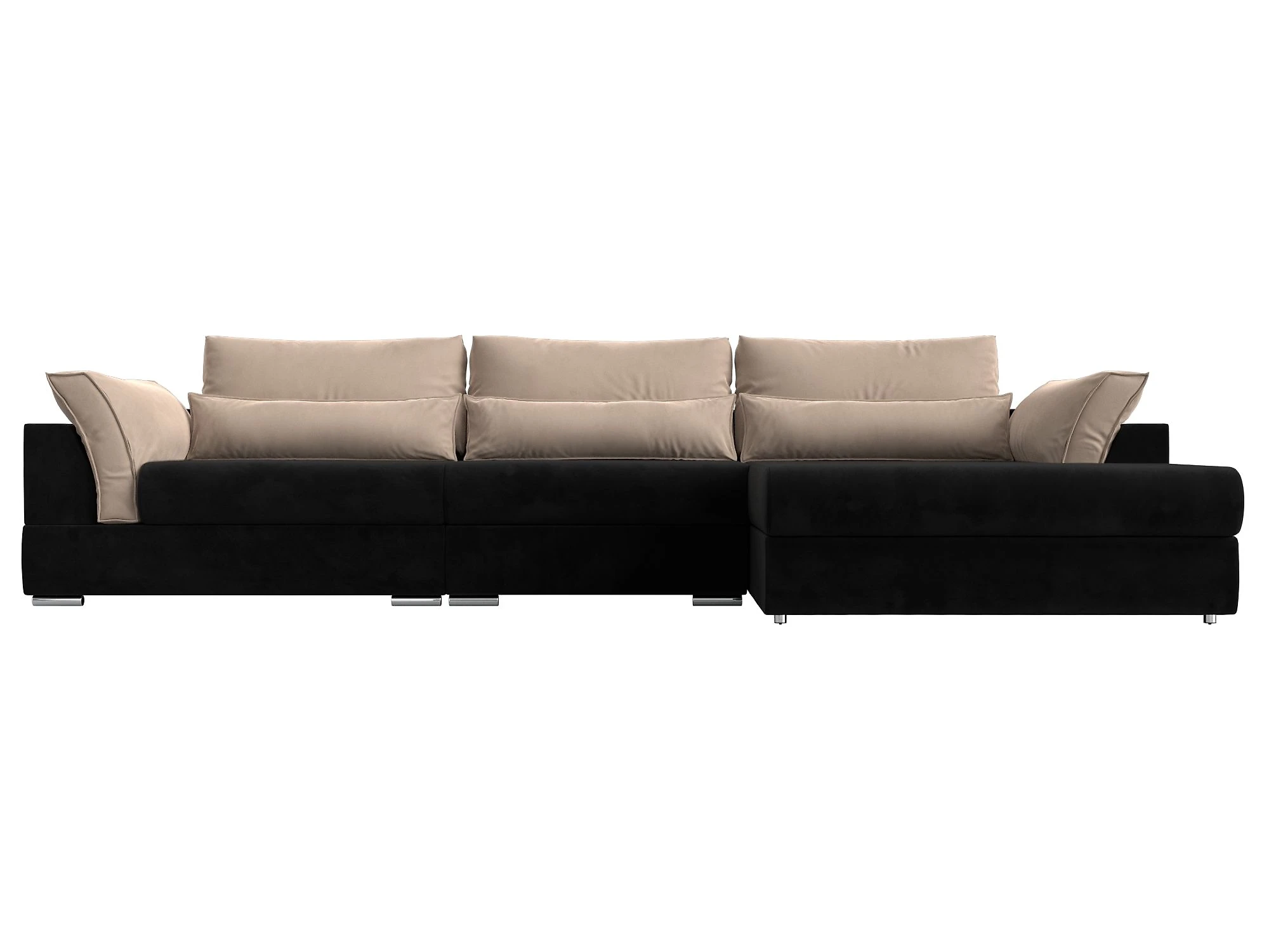 Угловой диван с ящиком для белья Пекин Лонг Плюш Дизайн 14