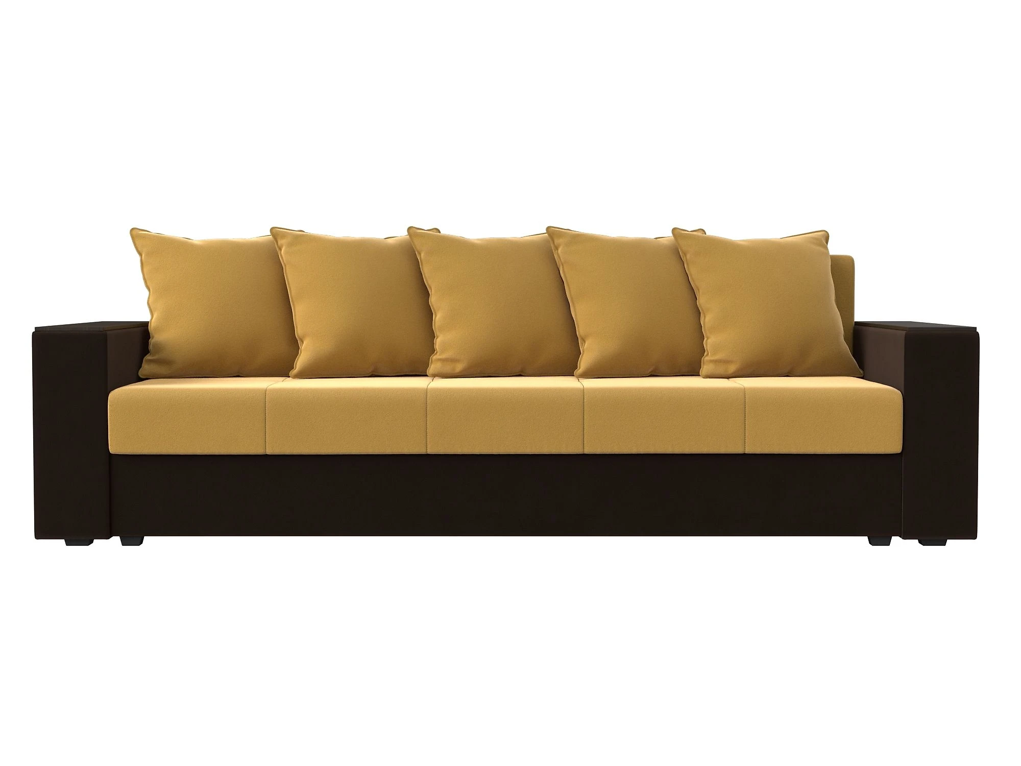 Жёлтый прямой диван Дубай Лайт Дизайн 25