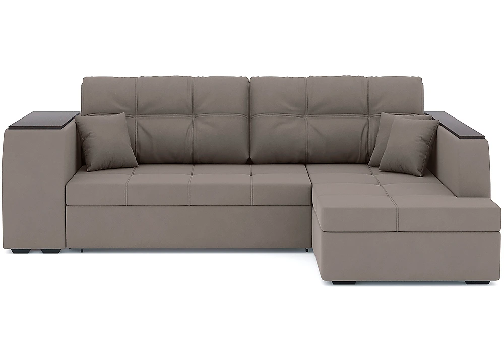 Угловой диван с ящиком для белья Брюссель Плюш Дизайн 8