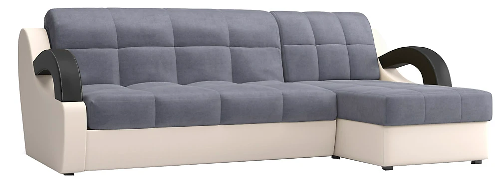 Угловой диван для ежедневного сна Мадрид Плюш Грей