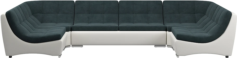Модульный диван с оттоманкой  Монреаль-3 Индиго