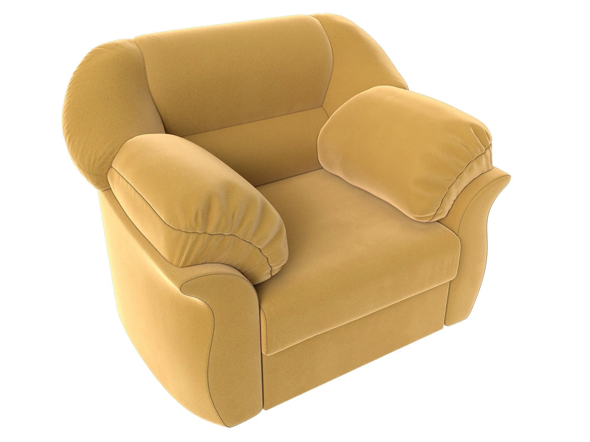 кресло желтое Карнелла Дизайн 3