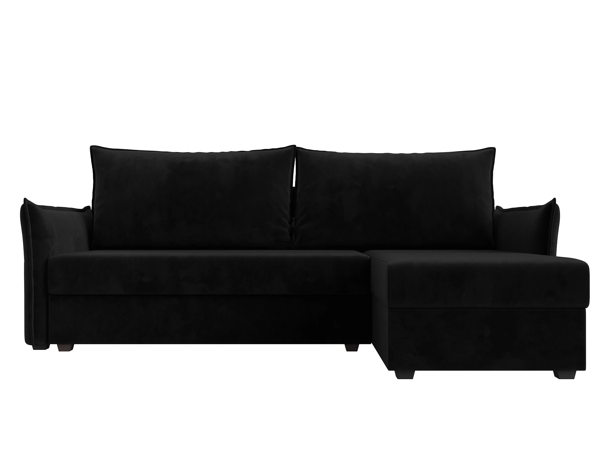 Угловой диван с ящиком для белья Лига-004 Плюш Дизайн 8
