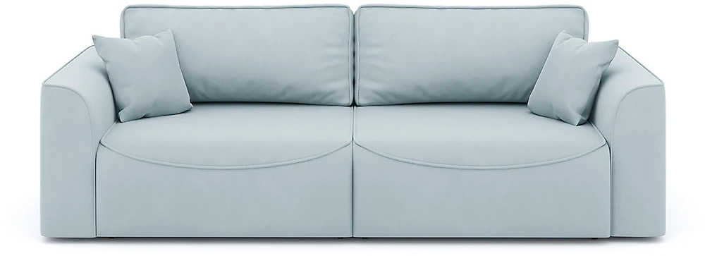 Прямой диван серого цвета Рафаэль Плюш Дизайн 12