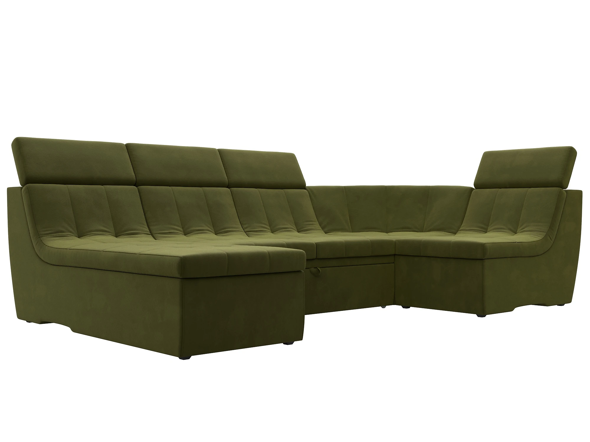 Угловой диван с канапе Холидей Люкс-П Дизайн 3