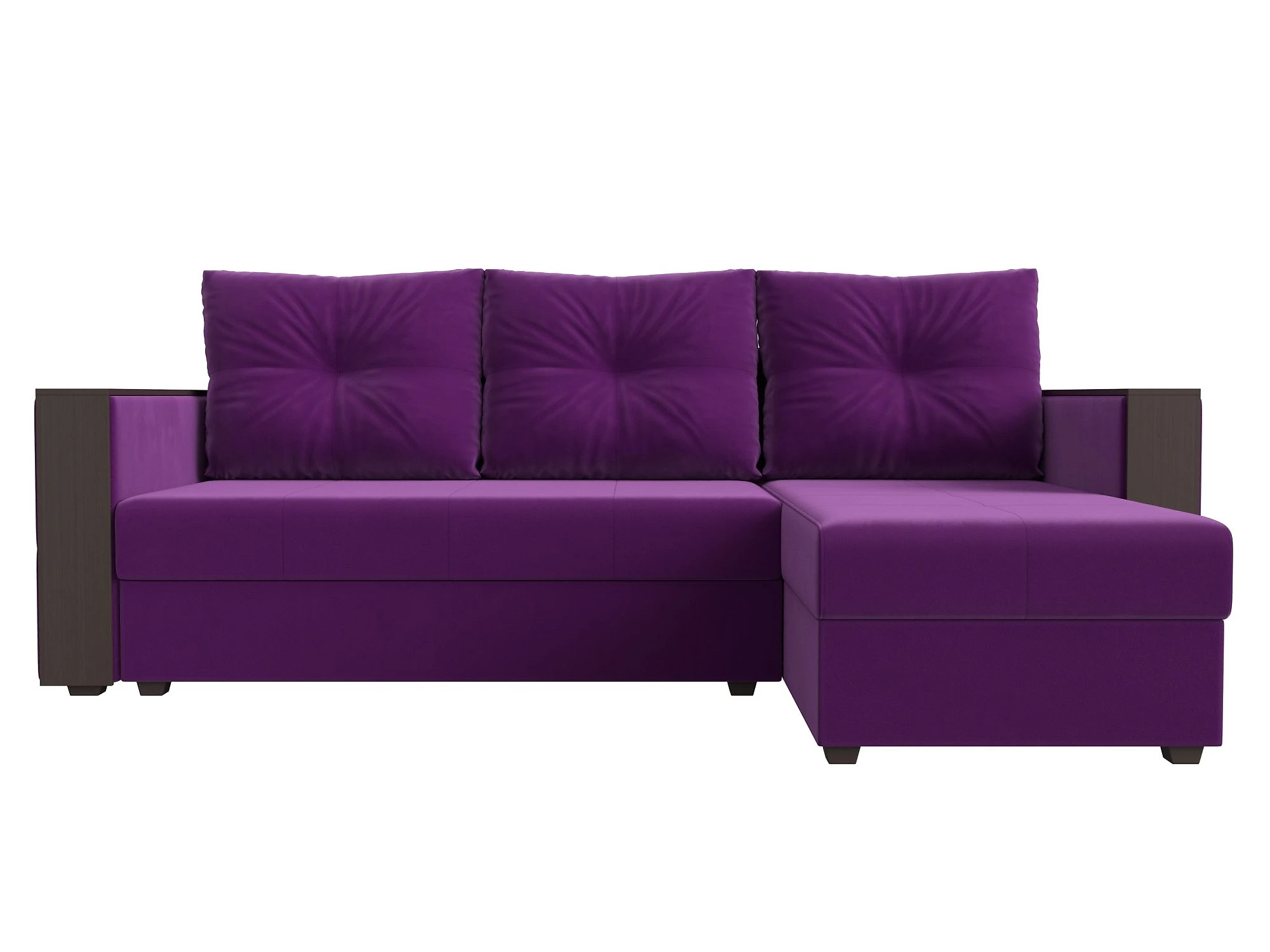 Угловой диван фиолетовый Валенсия Лайт Дизайн 8