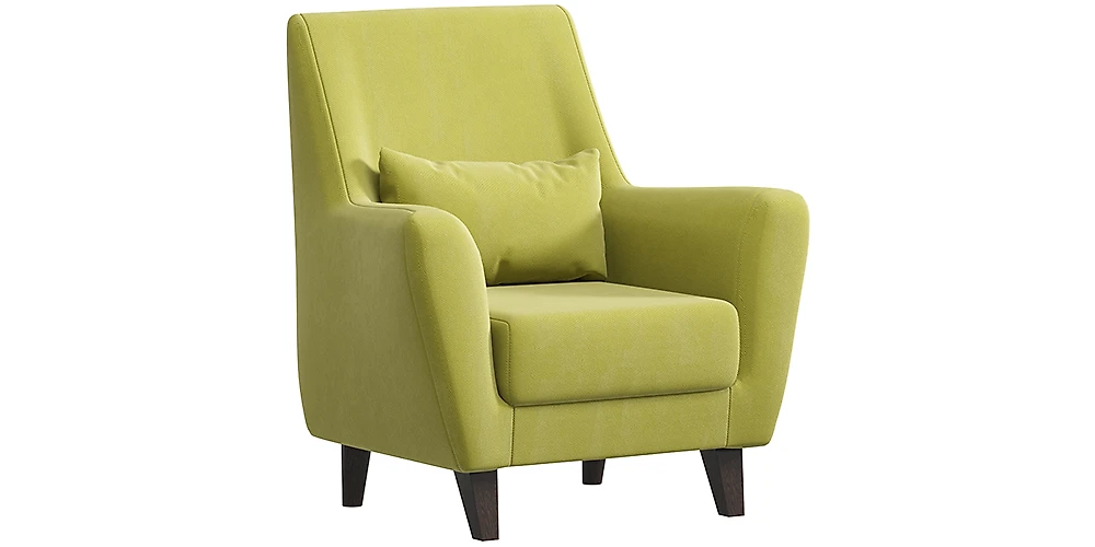 Зелёное кресло Либерти Плюш Грин