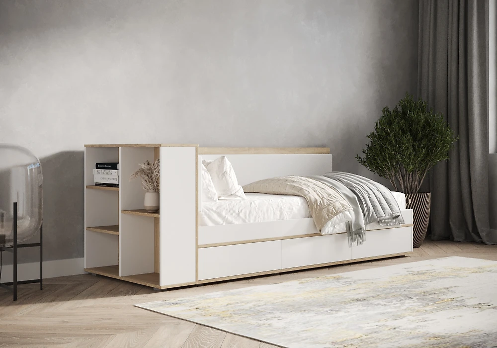кровать в стиле минимализм Делано-2.2