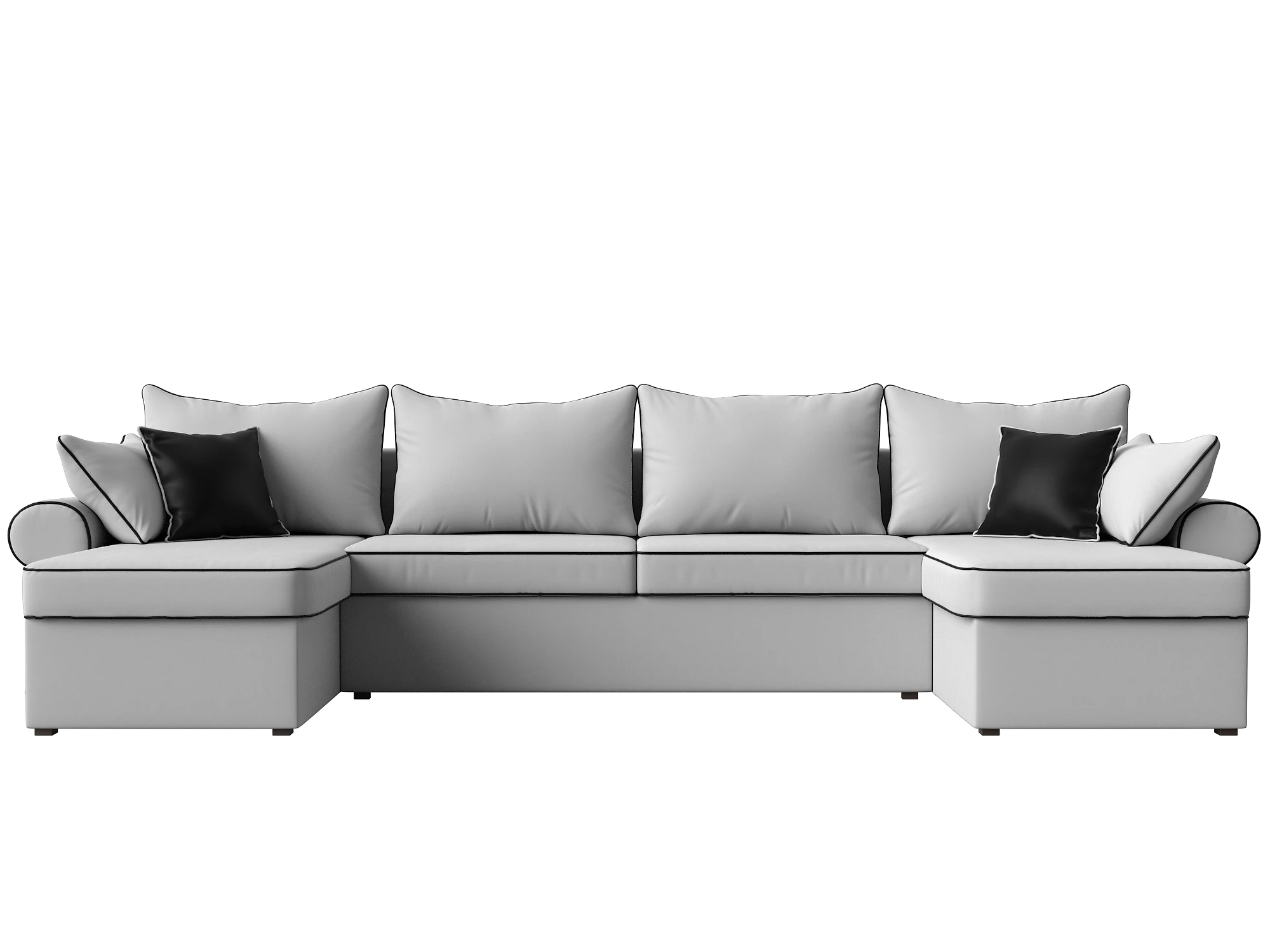 Белый угловой диван Элис-П Дизайн 11