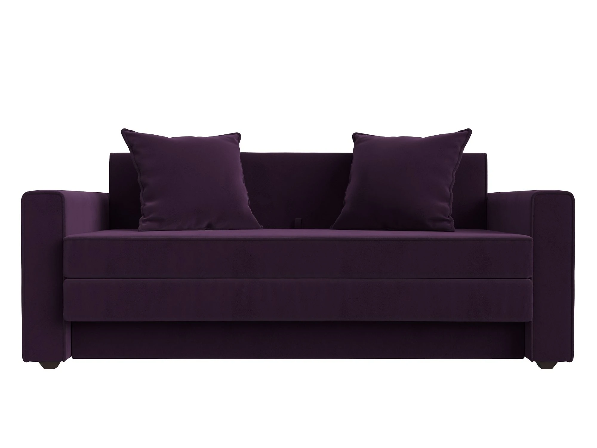 Фиолетовый диван аккордеон Лига-012 Плюш Дизайн 7