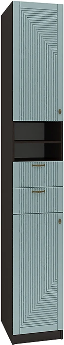 Синий распашной шкаф Фараон П-12 Дизайн-3