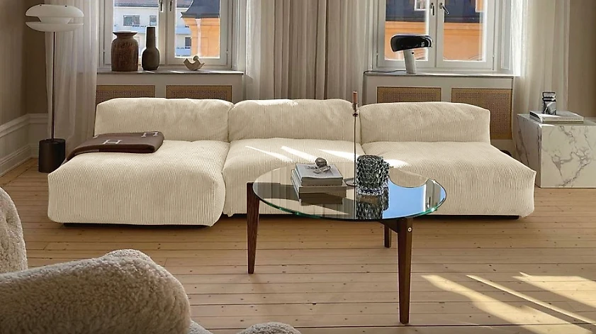 Угловой диван с канапе Фиджи-7 Беж