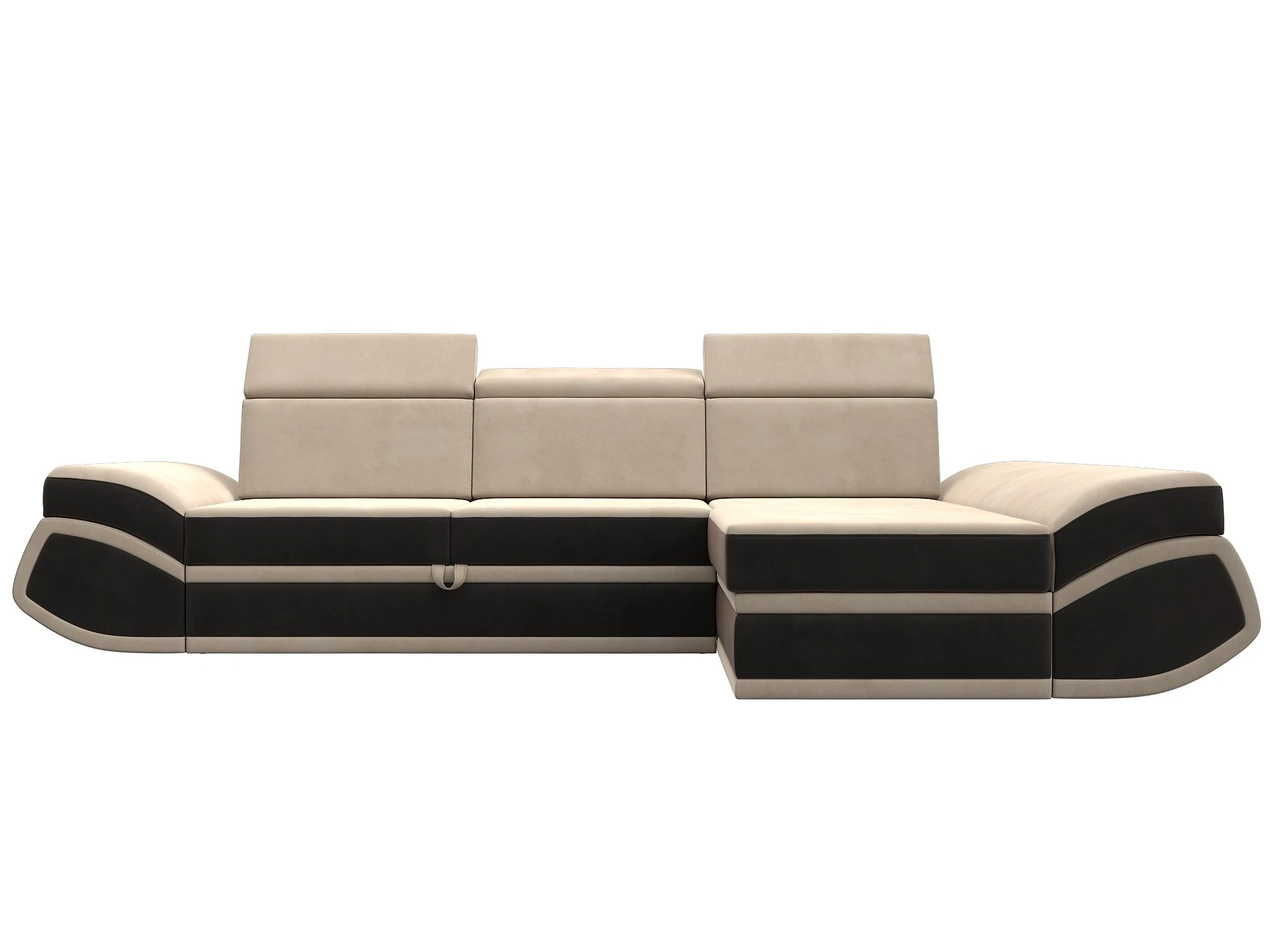 Угловой диван из ткани антикоготь Лига-032 Плюш Дизайн 1