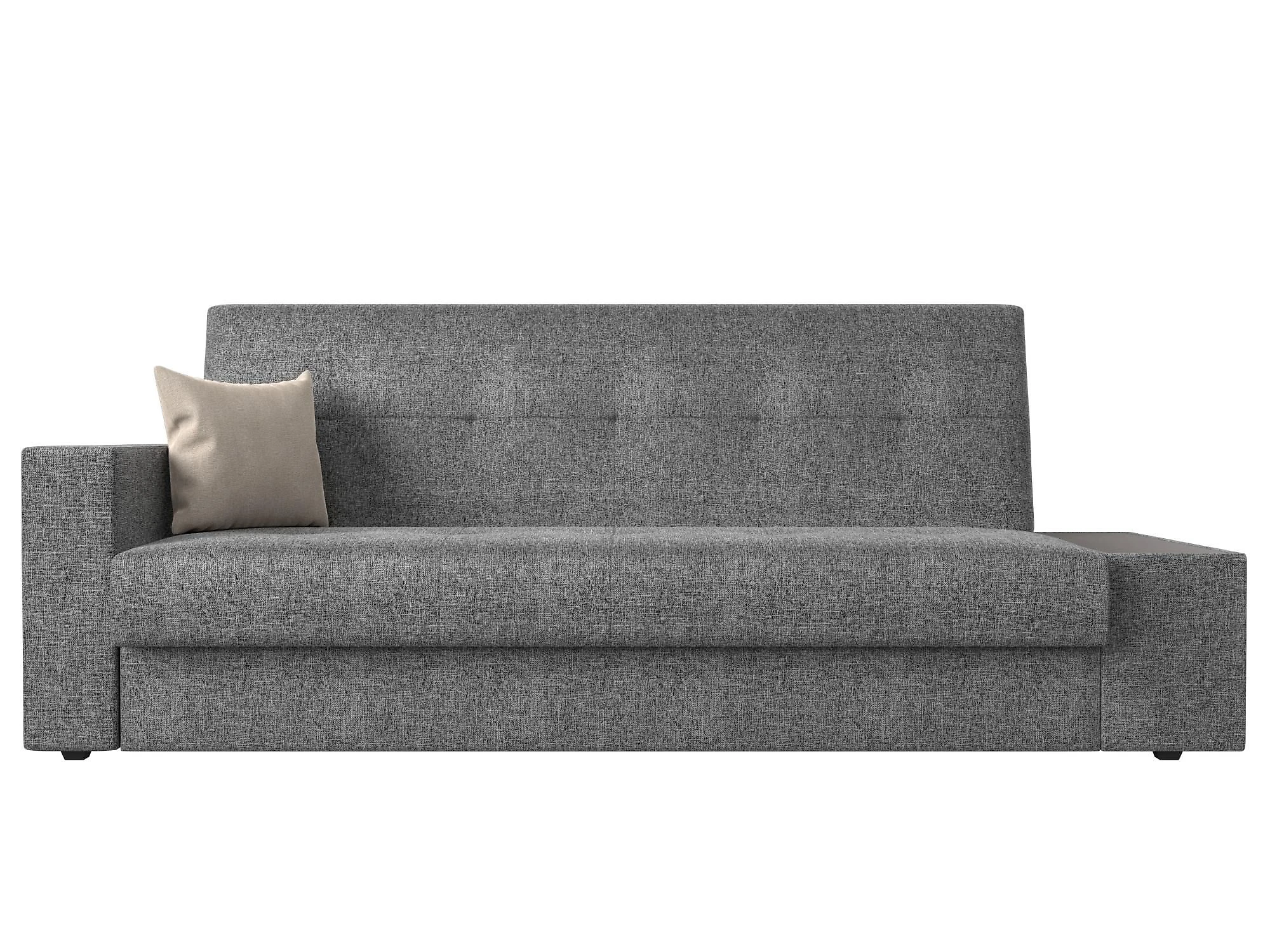 Прямой диван серого цвета Лига-020 Кантри Дизайн 11 книжка