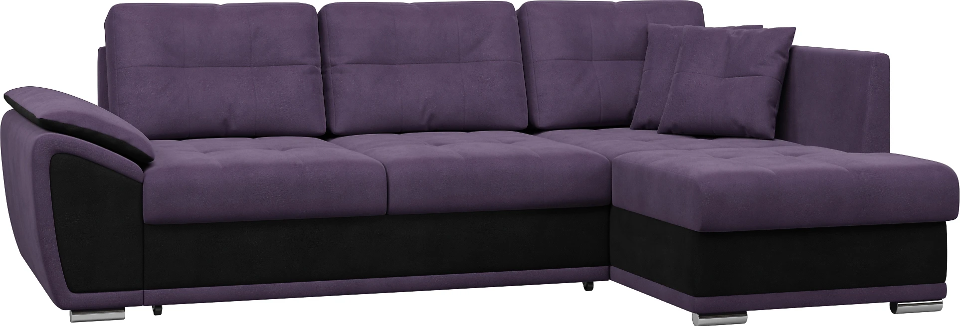 Угловой диван в классическом стиле Риттэр Плюш Грэйп