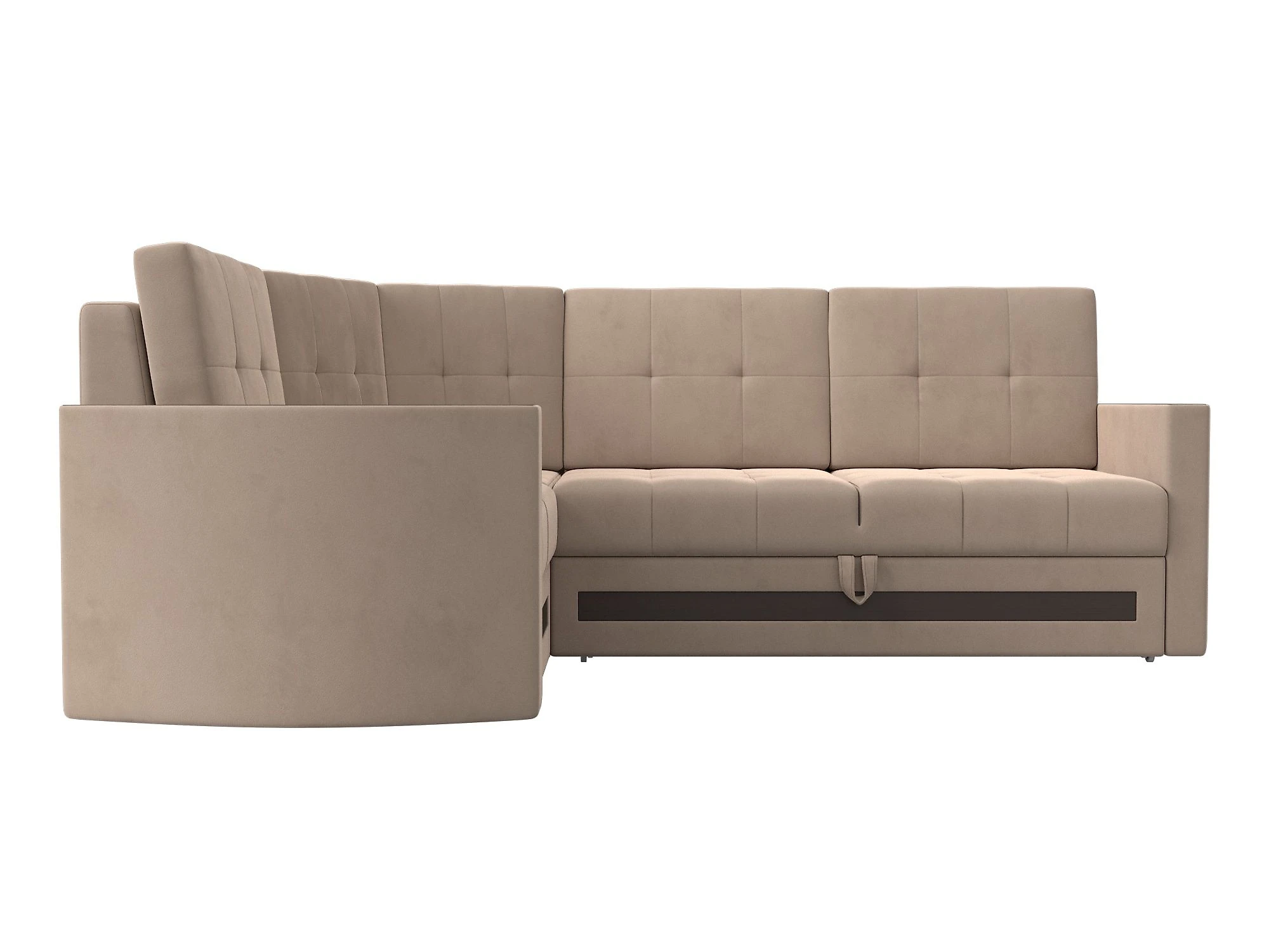 Двухместный угловой диван Белла Плюш Дизайн 1