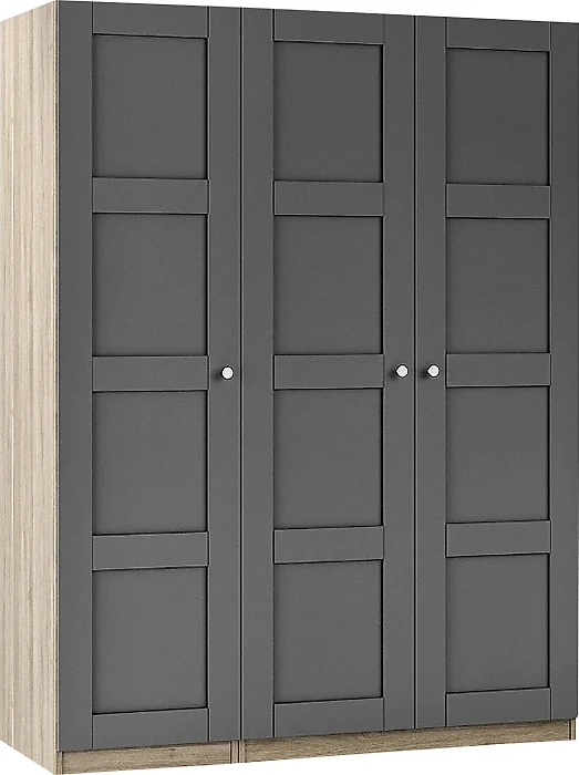 Серый распашной шкаф Ричмонд-6