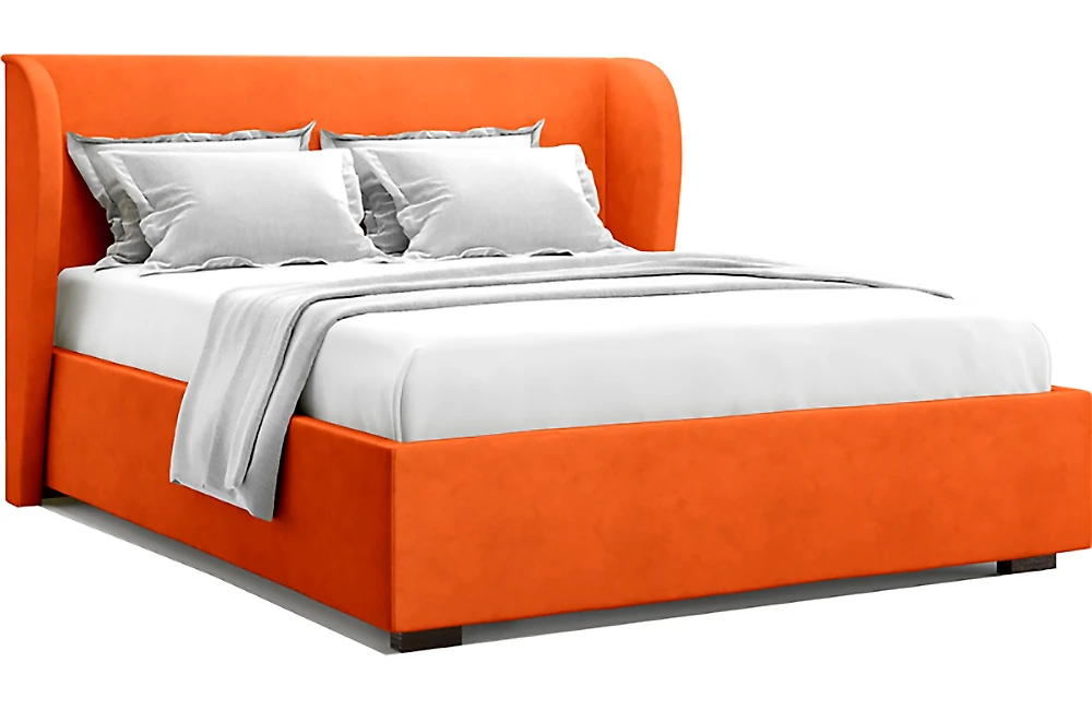 Кровать с высокой спинкой Тэнно Оранж
