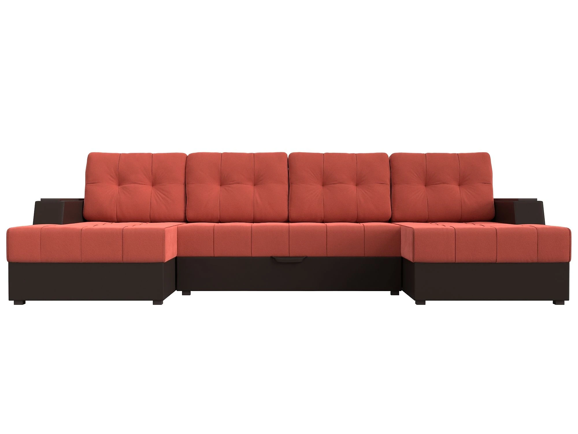 Красный модульный диван Эмир-П Дизайн 38