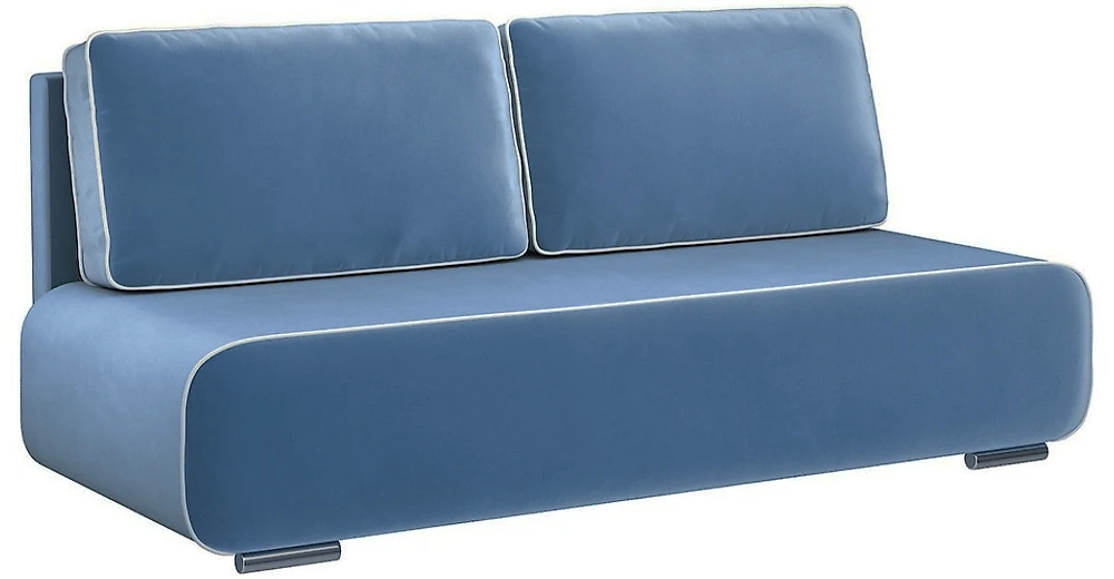 Синий прямой диван Лаки Дизайн 5