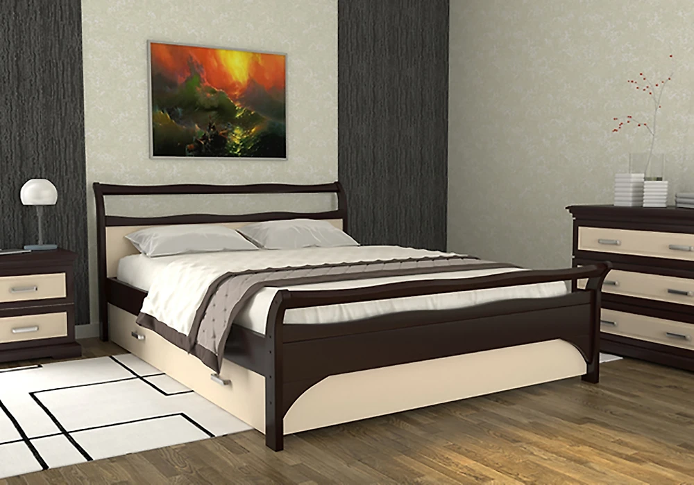 Современная двуспальная кровать Августина-3