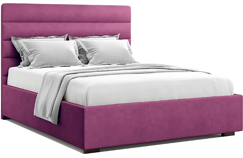 Современная двуспальная кровать Кареза Фиолет