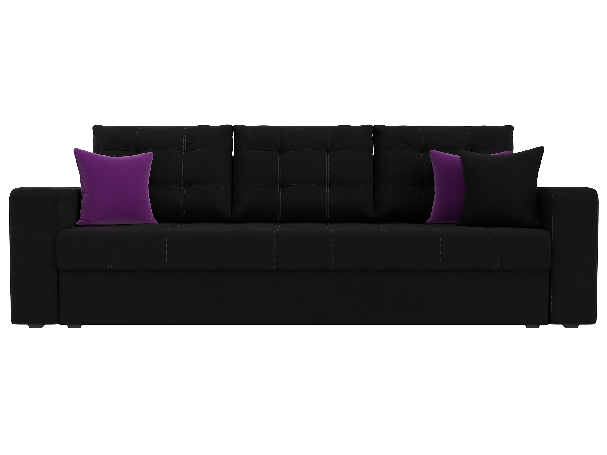 Черный диван еврокнижка Ливерпуль Дизайн 5