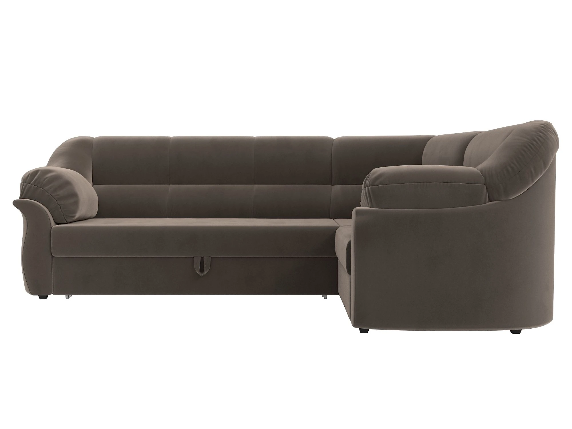 Угловой диван для гостиной Карнелла Плюш Дизайн 21