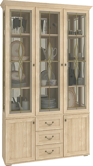 Шкаф со стеклянными дверцами Витраж-14