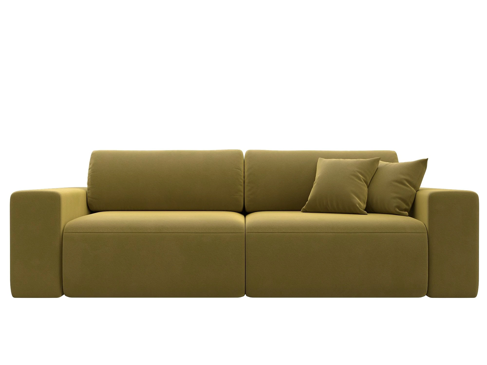 Жёлтый прямой диван Лига-036 Классик Дизайн 7